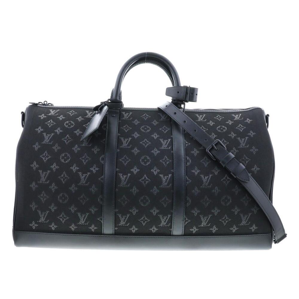 LOUIS VUITTON Monogram Up Keepall Bandolier Bag Boston